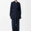 Bluse aus Seide mit Gürtel