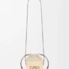Quadratische Tasche aus Iraca-Palme und Kalbsleder Quadratische Tasche aus Iraca-Palme und Kalbsleder