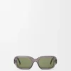 Rechteckige, schmale Sonnenbrille Rechteckige, schmale Sonnenbrille
