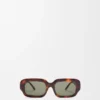 Rechteckige, schmale Sonnenbrille Rechteckige, schmale Sonnenbrille