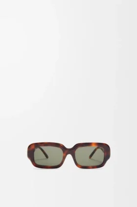 Rechteckige, schmale Sonnenbrille