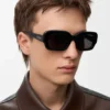 Rechteckige, schmale Sonnenbrille Rechteckige, schmale Sonnenbrille