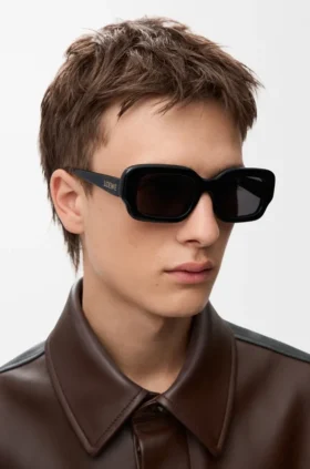 Rechteckige, schmale Sonnenbrille