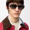 Rechteckige, schmale Sonnenbrille Rechteckige, schmale Sonnenbrille