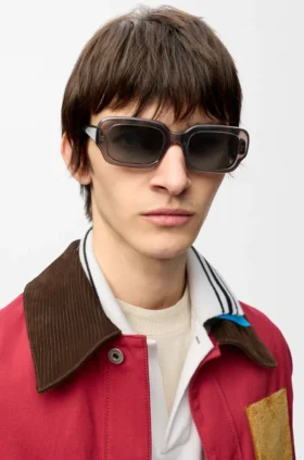 Rechteckige, schmale Sonnenbrille