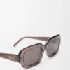Rechteckige, schmale Sonnenbrille Rechteckige, schmale Sonnenbrille