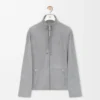 Reissverschlussjacke aus Lammveloursleder Reissverschlussjacke aus Lammveloursleder