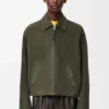 Reissverschlussjacke aus Lammveloursleder Reissverschlussjacke aus Lammveloursleder