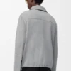Reissverschlussjacke aus Lammveloursleder Reissverschlussjacke aus Lammveloursleder