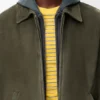 Reissverschlussjacke aus Lammveloursleder Reissverschlussjacke aus Lammveloursleder