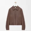 Reissverschlussjacke aus Nappa-Lammleder Reissverschlussjacke aus Nappa-Lammleder