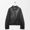 Reissverschlussjacke aus Nappa-Lammleder Reissverschlussjacke aus Nappa-Lammleder
