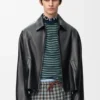 Reissverschlussjacke aus Nappa-Lammleder Reissverschlussjacke aus Nappa-Lammleder