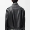 Reissverschlussjacke aus Nappa-Lammleder Reissverschlussjacke aus Nappa-Lammleder