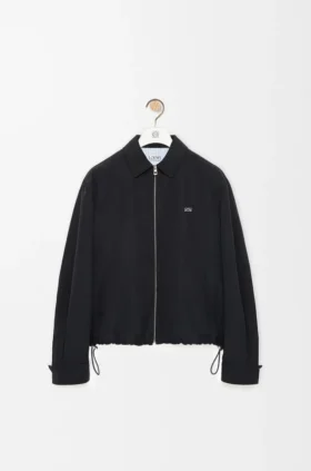Reissverschlussjacke aus technischer Baumwolle