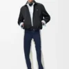 Reissverschlussjacke aus technischer Baumwolle Reissverschlussjacke aus technischer Baumwolle