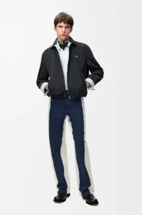 Reissverschlussjacke aus technischer Baumwolle