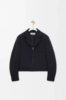 Reissverschlussjacke aus Wolle