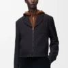 Reissverschlussjacke aus Wolle Reissverschlussjacke aus Wolle