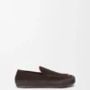 Rio-Loafer aus Wildleder und Raffia Rio-Loafer aus Wildleder und Raffia