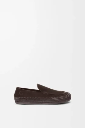 Rio-Loafer aus Wildleder und Raffia