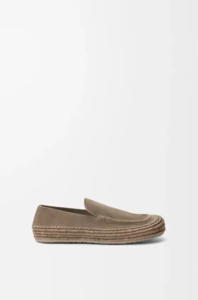 Rio-Loafer aus Wildleder und Raffia