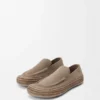 Rio-Loafer aus Wildleder und Raffia Rio-Loafer aus Wildleder und Raffia