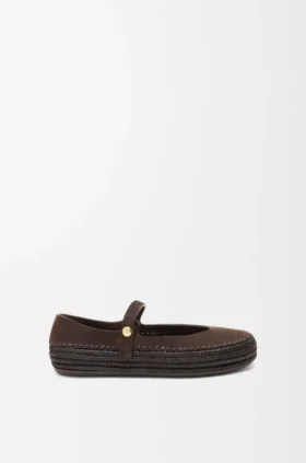 Rio Mary-Jane aus Wildleder und Raffia