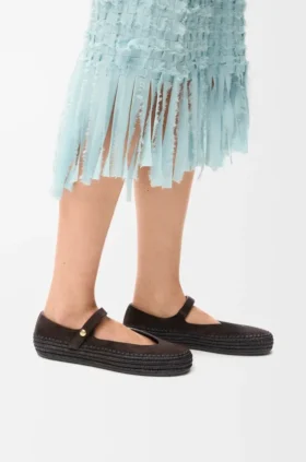 Rio Mary-Jane aus Wildleder und Raffia