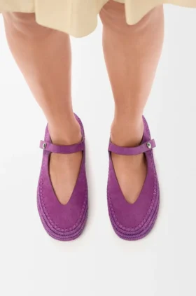 Rio Mary-Jane aus Wildleder und Raffia