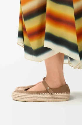 Rio Mary-Jane aus Wildleder und Raffia