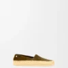 Rio-Slipper aus Wildleder und Raffia
