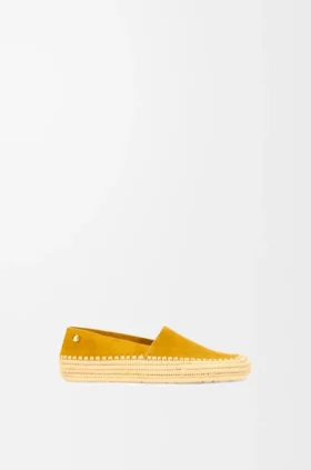 Rio-Slipper aus Wildleder und Raffia