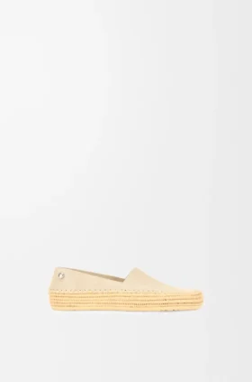 Rio-Slipper aus Wildleder und Raffia