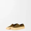 Rio-Slipper aus Wildleder und Raffia