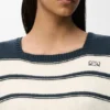 Ärmelloses Pullover aus Baumwolle und Wolle Ärmelloses Pullover aus Baumwolle und Wolle