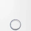 Schmaler Pavé-Ring aus Sterlingsilber und Kristallen