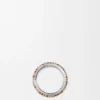 Schmaler Pavé-Ring aus Sterlingsilber und Kristallen