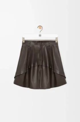 Shorts aus Nappa-Kalbsleder