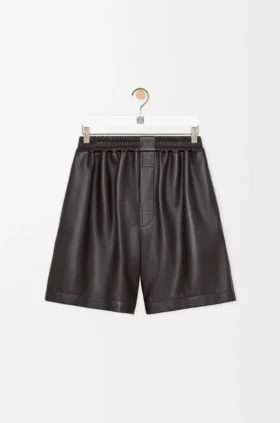 Shorts aus Nappa-Lammleder