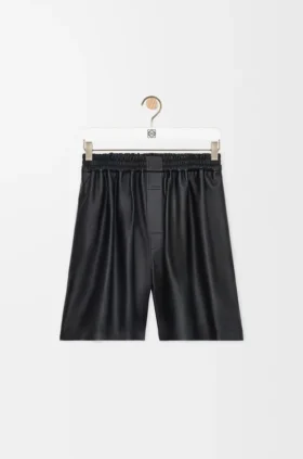 Shorts aus Nappa-Lammleder