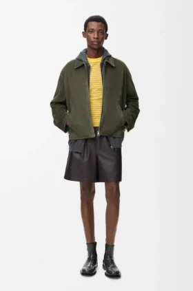 Shorts aus Nappa-Lammleder