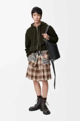 Shorts aus Wolle und Baumwolle