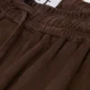 Shorts mit Kordelzug aus Ziegenveloursleder Shorts mit Kordelzug aus Ziegenveloursleder