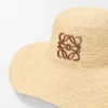 Sonnenhut aus Raffia und Kalbsleder Sonnenhut aus Raffia und Kalbsleder