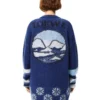 SS21 Grosse mehrfarbige Strickjacke Marineblau S359330Xbr-5095