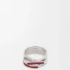 Stapelring aus Sterlingsilber und Emaille Stapelring aus Sterlingsilber und Emaille