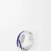 Stapelring aus Sterlingsilber und Emaille