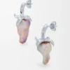Strawberry-Ohrringe aus Sterlingsilber und Perle Strawberry-Ohrringe aus Sterlingsilber und Perle