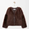Strickjacke aus Lammfell